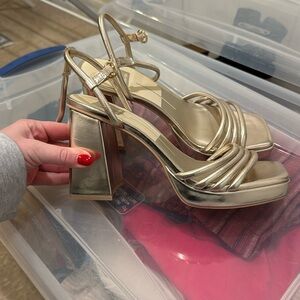 Dolce vita Block Heels - Gold